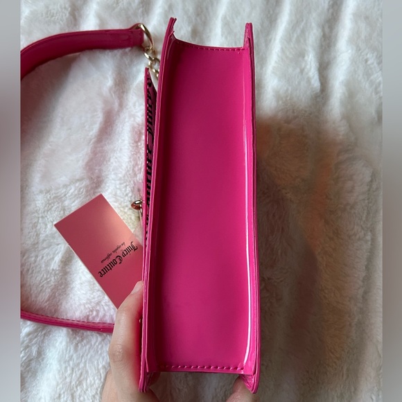 NWT Juicy Couture Y2K Style Simply Perfect Shoulder Bag Pink Flash - Picture 9 of 15